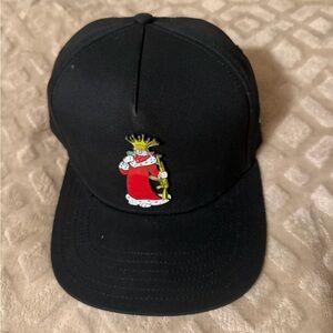 Kids Black Cap with King Emblem